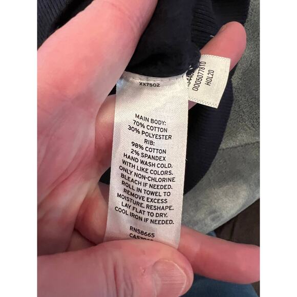 1901 NWT Graphic Black Fleece Lined Sweatshirt Size Small - Picture 6 of 11